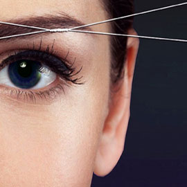 eyebrow threading